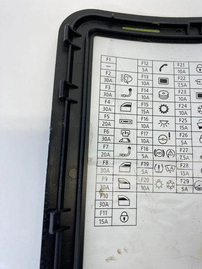 07-13 MINI COOPER INTERIOR GLOVE BOX FUSE PANEL ACCESS COVER LID 61353455941 OEM