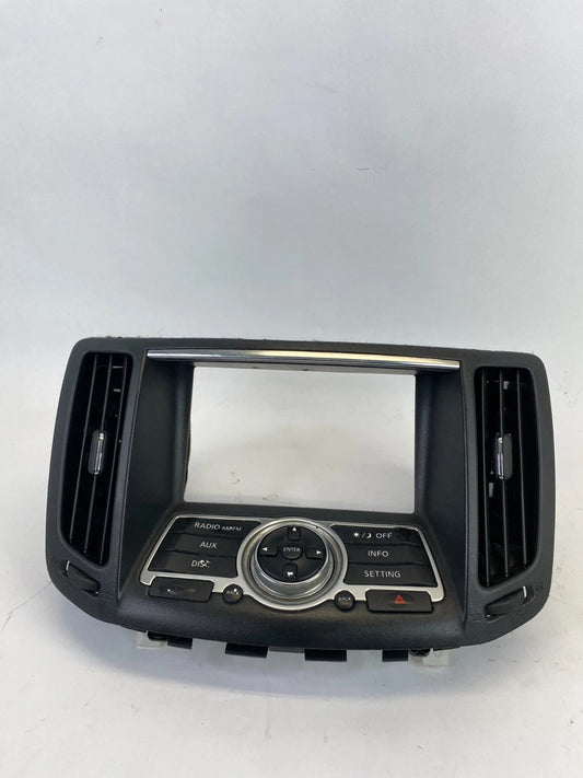 2007 2008 INFINITI G35 SEDAN FACEPLATE RADIO INFO DISPLAY CONTROL 28395JK60B OEM
