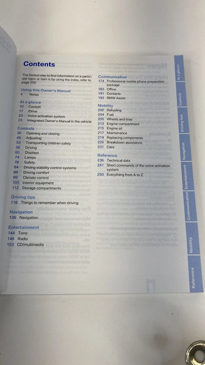 2011 BMW X3 XDRIVE SUV OWNERS MANUAL USER GUIDE INFOMATION BOOK W/ CASE OEM