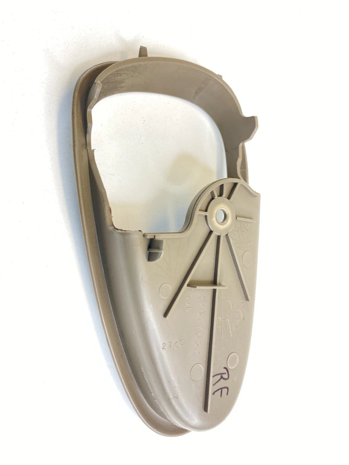 2002-2005 PONTIAC GRAND AM FRONT RIGHT INNER DOOR HANDLE BEZEL TRIM 22617652