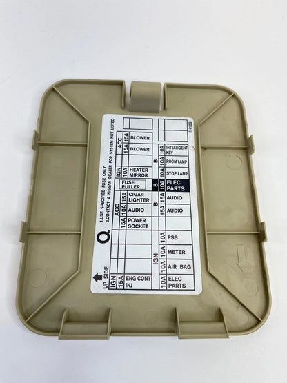 2006-2010 INFINITI M35 M45 KICK PANEL FUSE BOX LID COVER CAP TRIM OEM