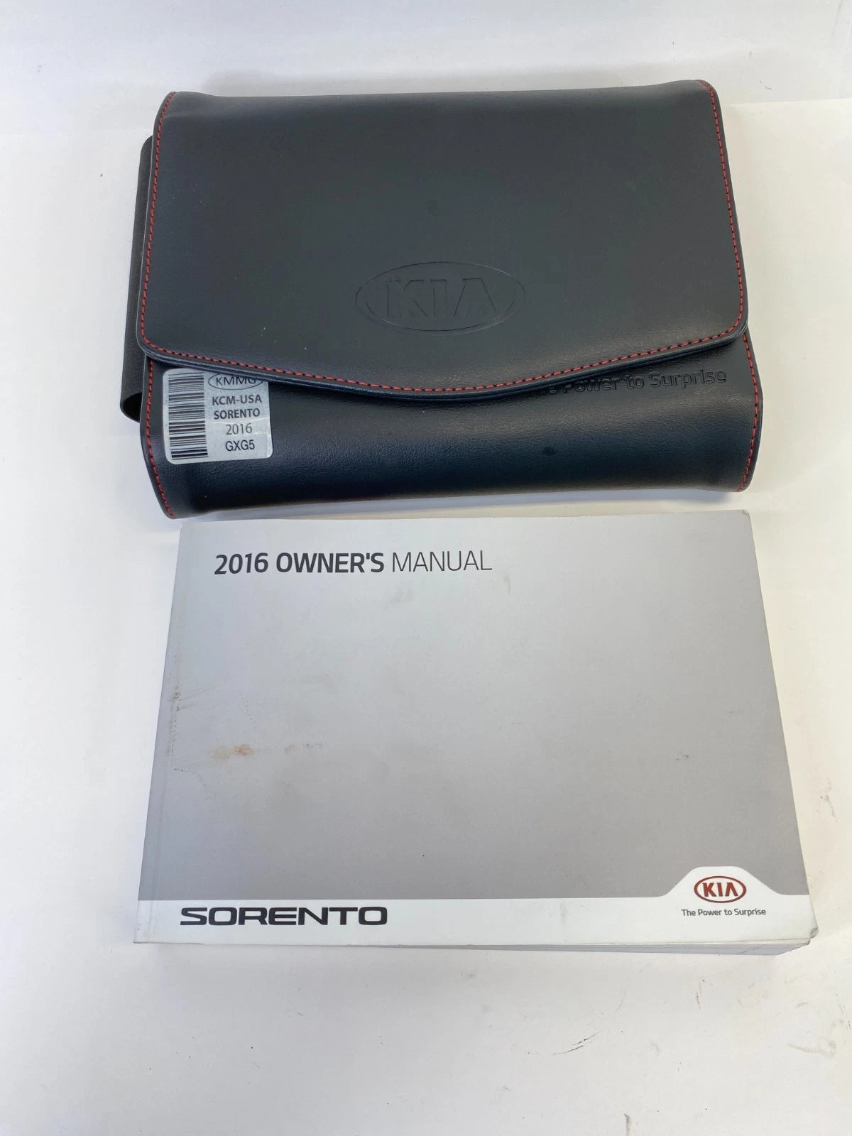 2016 16 KIA SORENTO OWNER'S OWNERS MANUAL GUIDE BOOK W/ CASE OEM