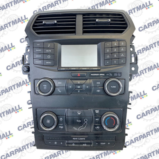 18 19 FORD EXPLORER RADIO & CLIMATE CONTROL TRIM BEZEL W/AIR VENT JB5T-18A802-LB