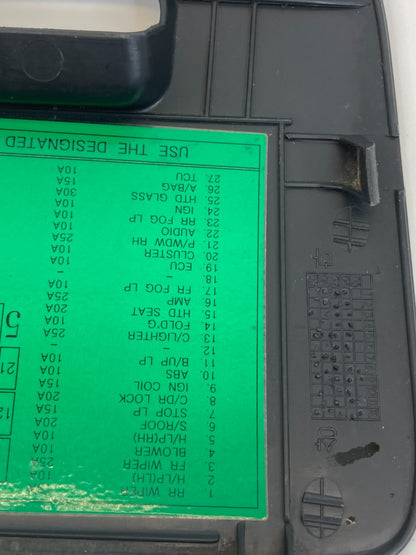 06 07 08 09 10 11 Hyundai Accent Fuse Box Door Lid Cover Trim Panel 84756-1E100