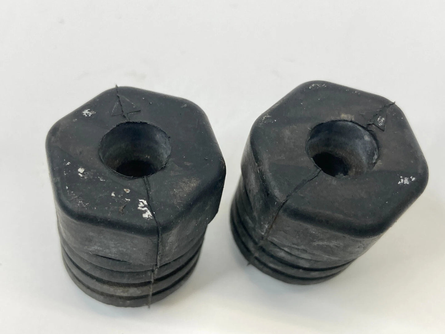 1996-2006 MAZDA MPV 99-05 MIATA FRONT HOOD BUMPER RUBBER ADJUSTMENT PAIR SET OEM