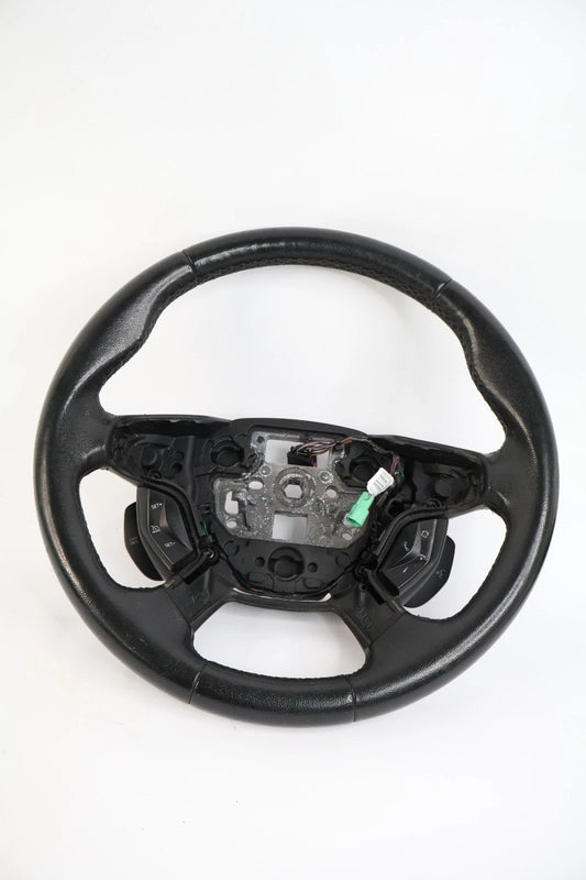 2013-2016 FORD ESCAPE STEERING WHEEL W/ AUDIO CRUISE CONTROL SWITCH BLACK OEM