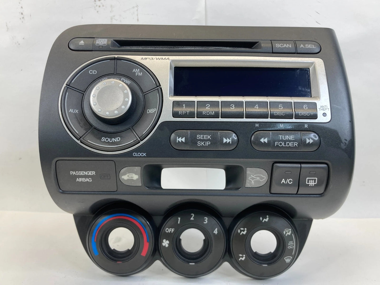 2007 2008 07 08 HONDA FIT AM/FM RADIO RECEIVER MP3/WMA CD DISC PLAYER 39101-SLN