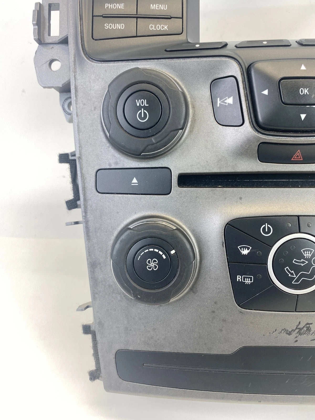 2013 FORD EXPLORER DASH CD RADIO & CLIMATE CONTROL FACEPLATE PANEL TRIM BEZEL