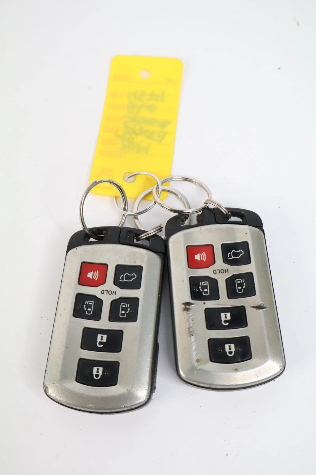 2011-2015 TOYOTA SIENNA ENGINE IGNITION PUSH START STOP SWITCH 2 REMOTE KEYS OEM