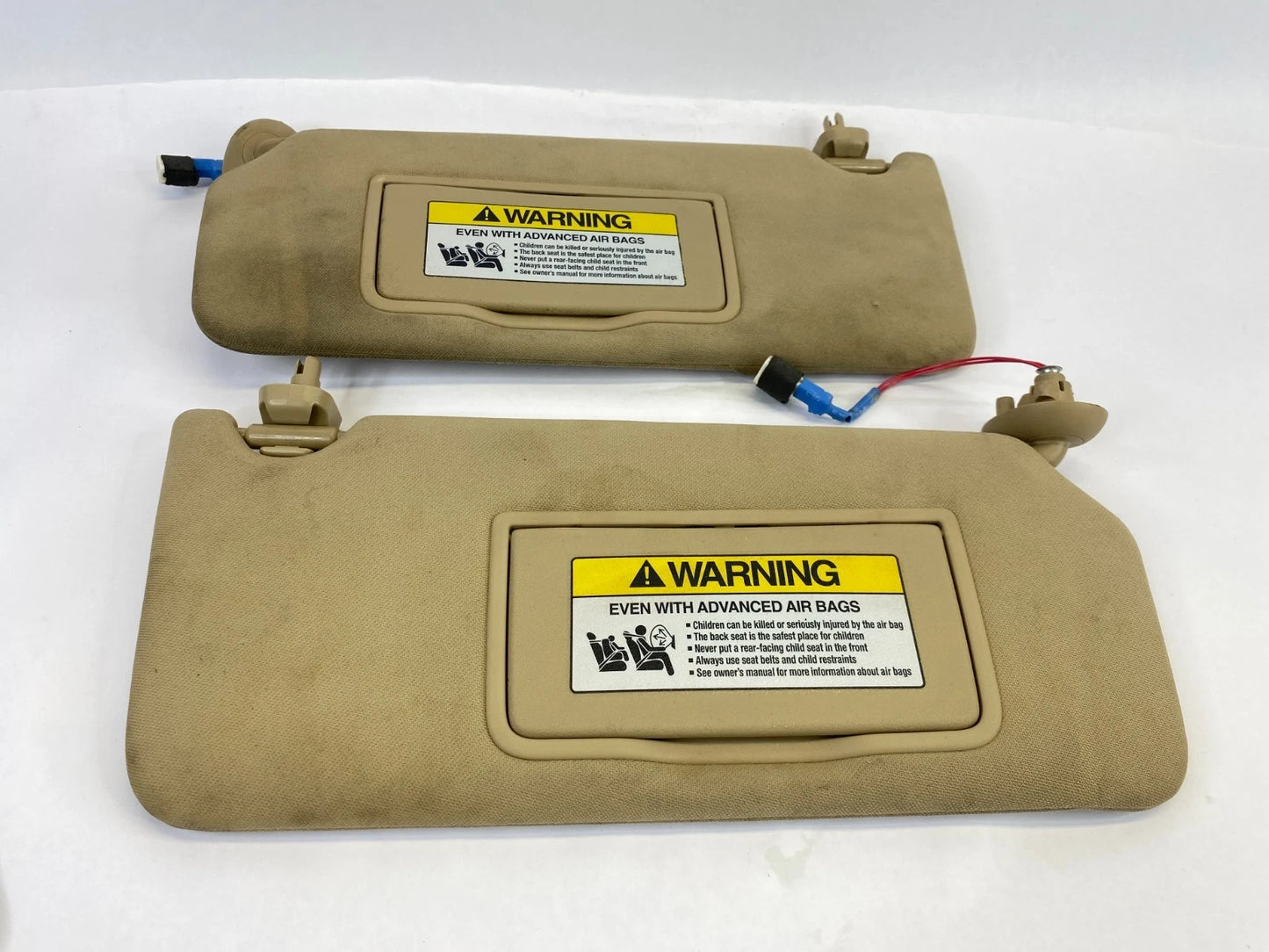 2008-2012 HONDA ACCORD LEFT & RIGHT DRIVER & PASSENGER SUN VISOR SUNVISOR PAIR