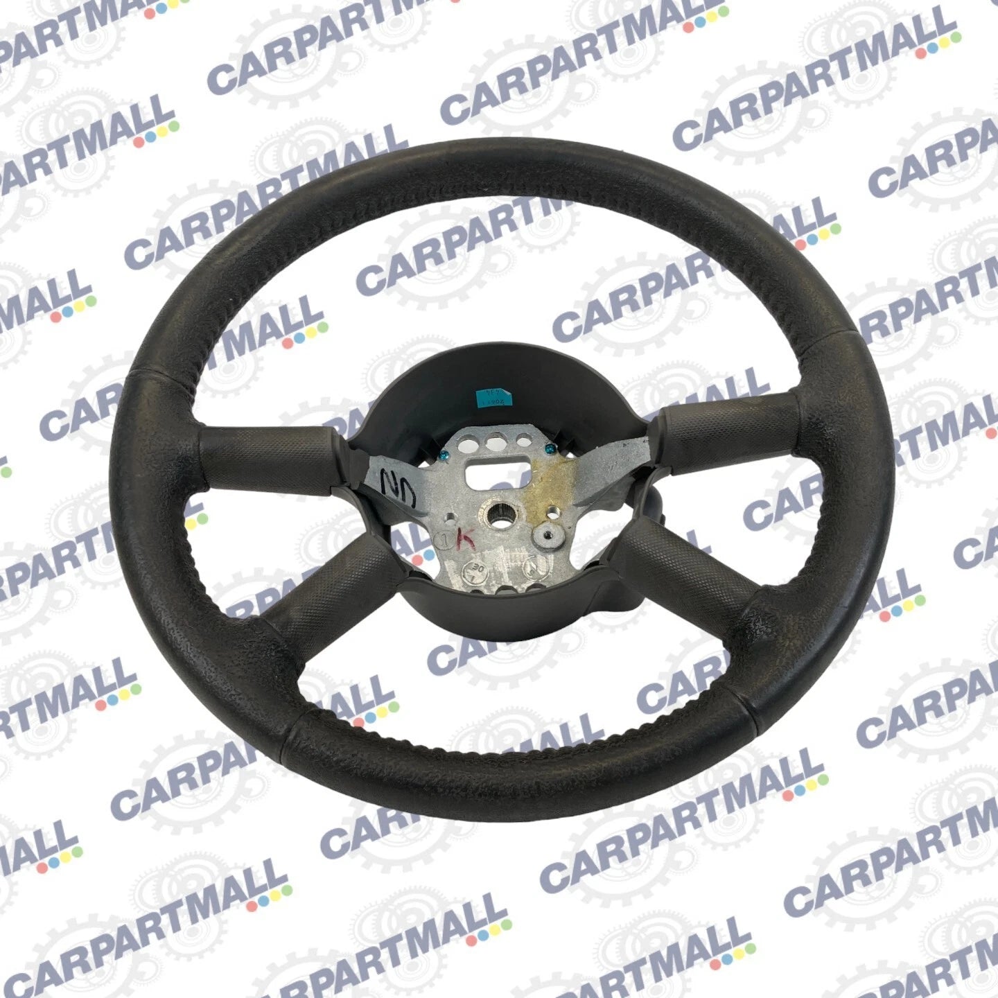 2001 2002 CHRYSLER PT CRUISER BLACK LEATHER STEERING WHEEL WITHOUT CONTROLS OEM