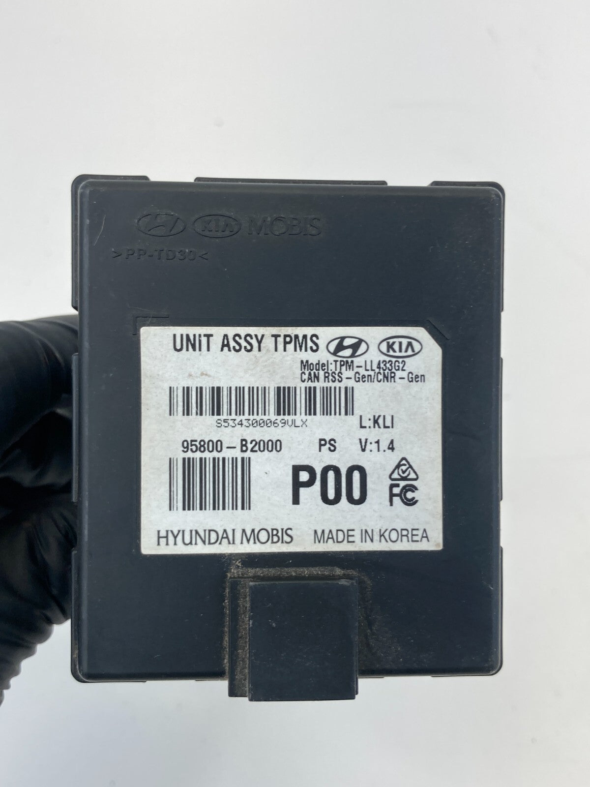 2014-2016 Kia Soul Tire Pressure Monitor Sensor TPMS Control Module 95800-B2000