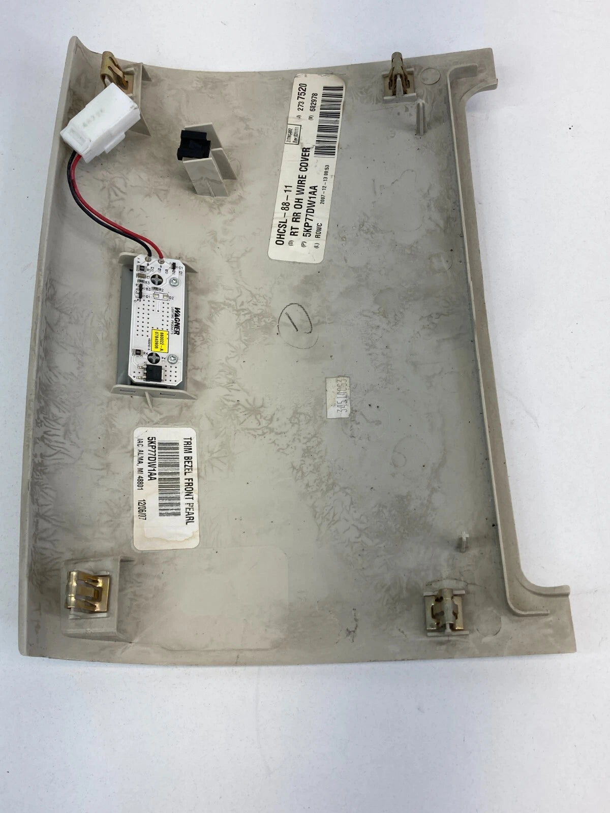2008-2010 DODGE GRAND CARAVAN TOWN & COUNTRY OVERHEAD MOUNT CONSOLE LIGHT BEZEL