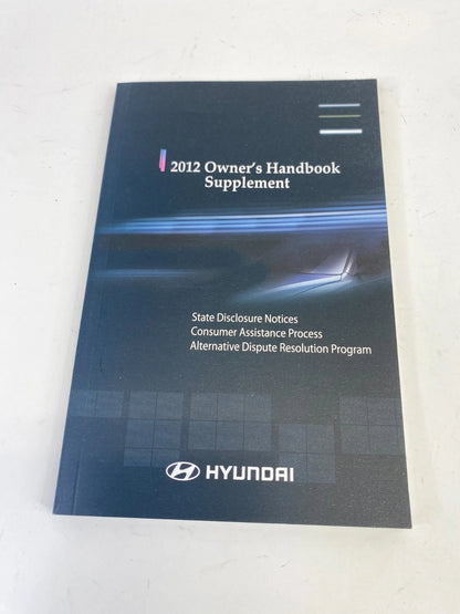 2012 Hyundai Santa Fe Owner's Guide Manual Book Information Set W/ Case