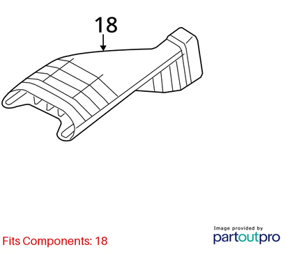 12-15 KIA OPTIMA 2.0L TURBO AIR CLEANER INTAKE INLET DUCT US BUILT 28210-4C500