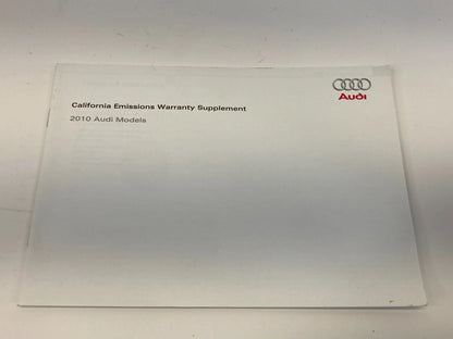 2010 AUDI A6 QUATTRO OWNERS MANUAL QUICK REFERENCE GUIDE BOOK SET W/ CASE OEM