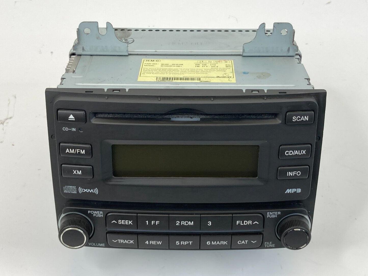 2007-2009 Hyundai Elantra Sedan AM FM Radio CD Player Receiver 96160-2H151-9K