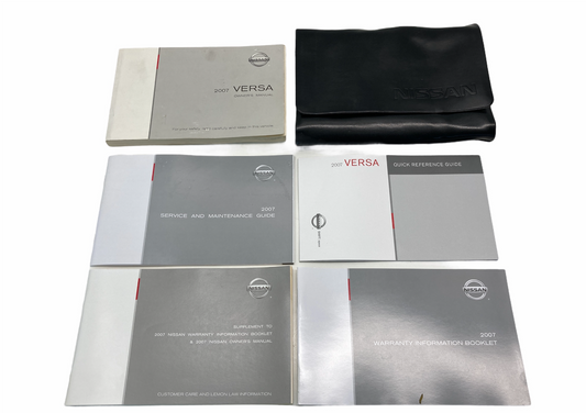 2007 07 Nissan Versa Owner's Manual Book & Warranty Information Booklet w/ Case