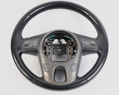 2012 2013 KIA SOUL STEERING WHEEL CRUISE & AUDIO PHONE CONTROL LEATHER BLACK OEM