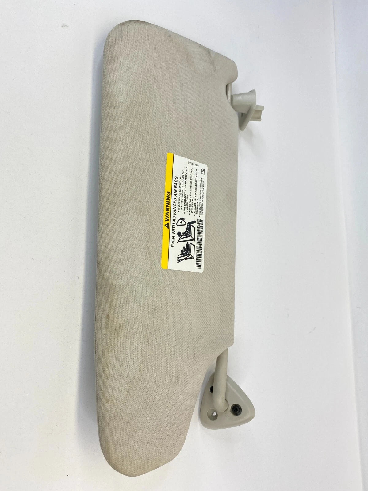 08-10 DODGE CHARGER FRONT LEFT DRIVER SIDE SUN VISOR SHADE W/ MIRROR GREY OEM