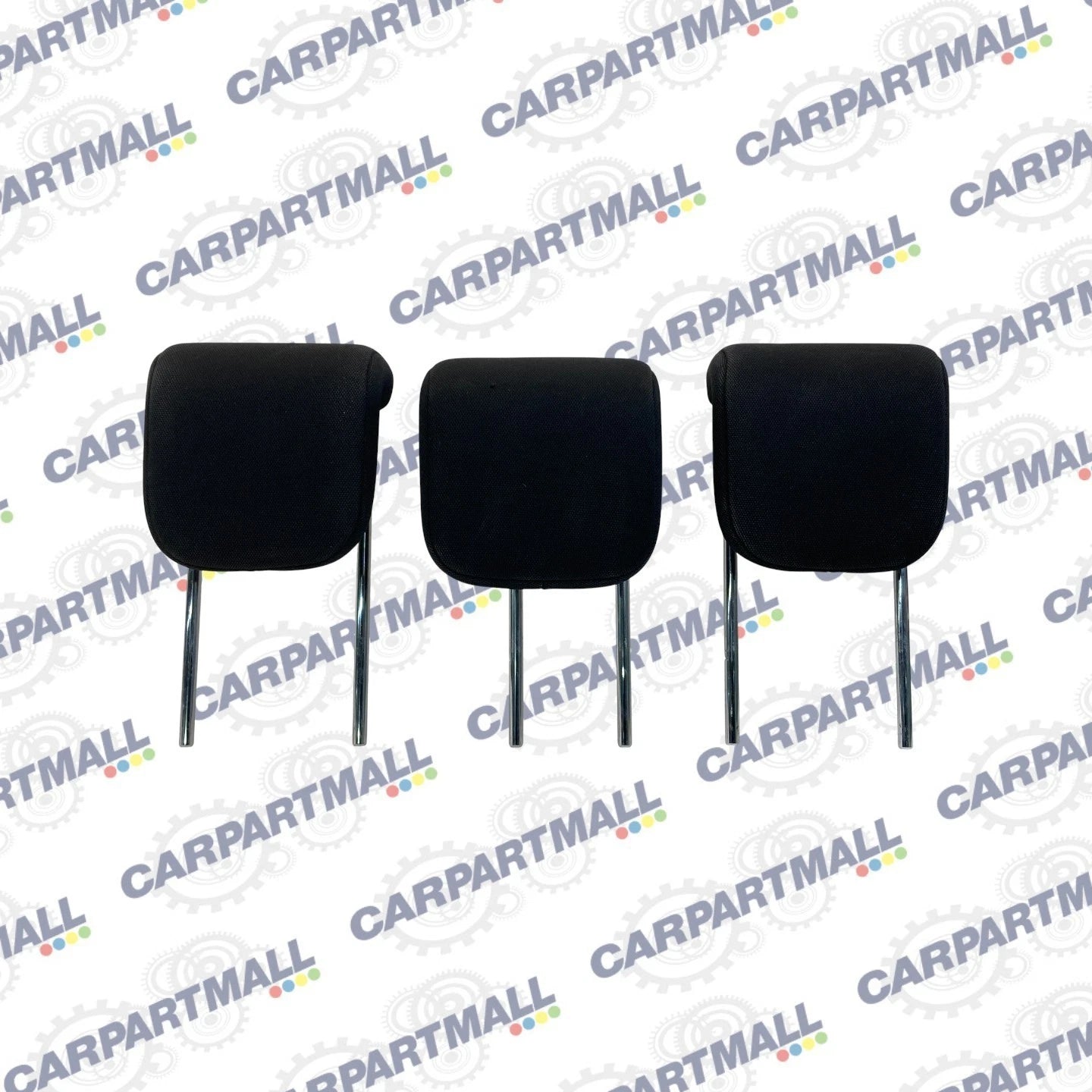 2008-2010 SCION XD REAR 2ND ROW HEADREST HEAD REST SET OF 3 BLACK CLOTH OEM