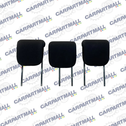 2008-2010 SCION XD REAR 2ND ROW HEADREST HEAD REST SET OF 3 BLACK CLOTH OEM