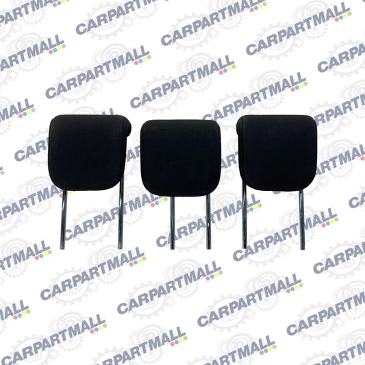 2008-2010 SCION XD REAR 2ND ROW HEADREST HEAD REST SET OF 3 BLACK CLOTH OEM