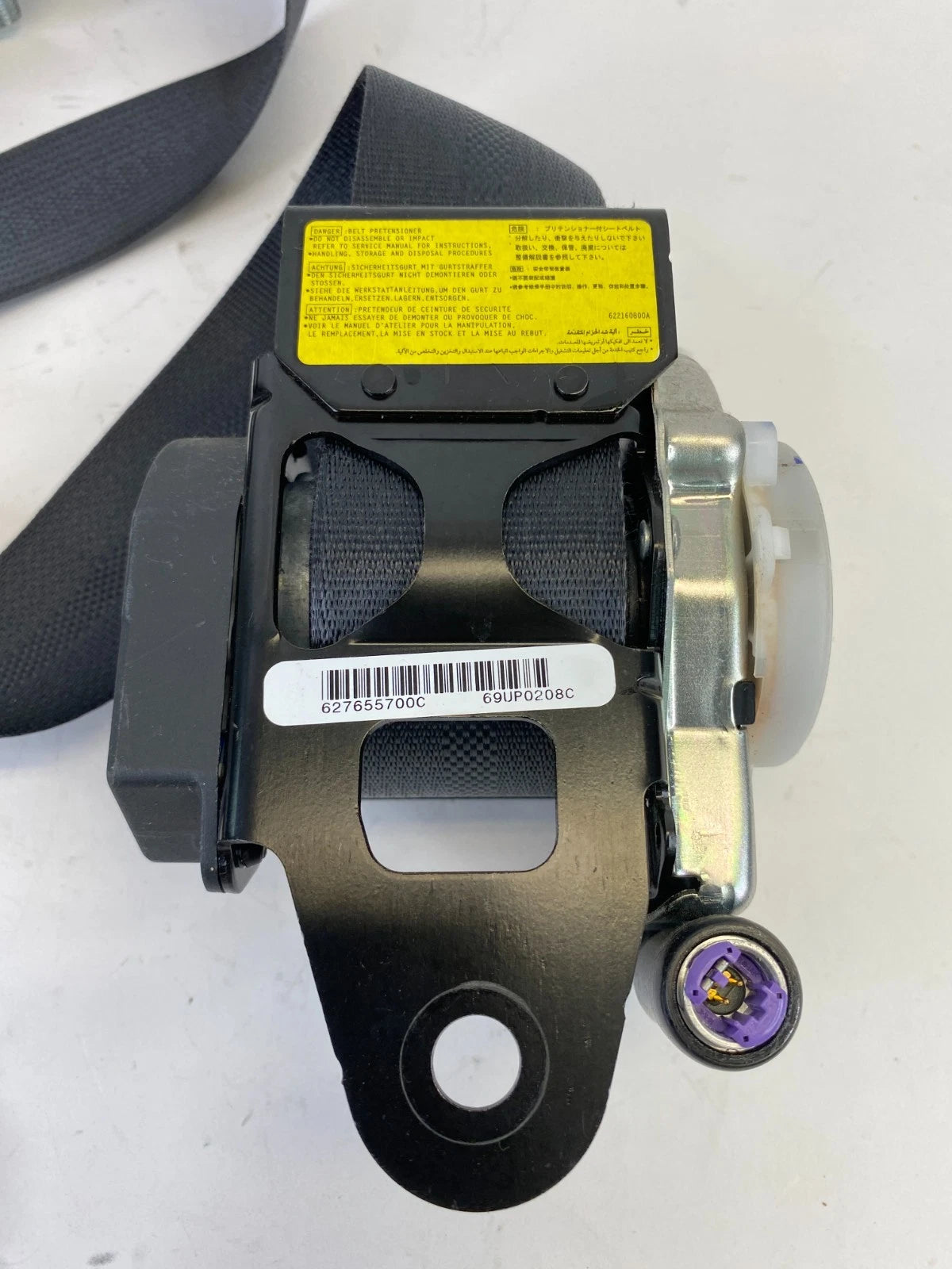 14-18 MITSUBISHI OUTLANDER SPORT FRONT RIGHT SEAT BELT RETRACTOR 627522600A OEM