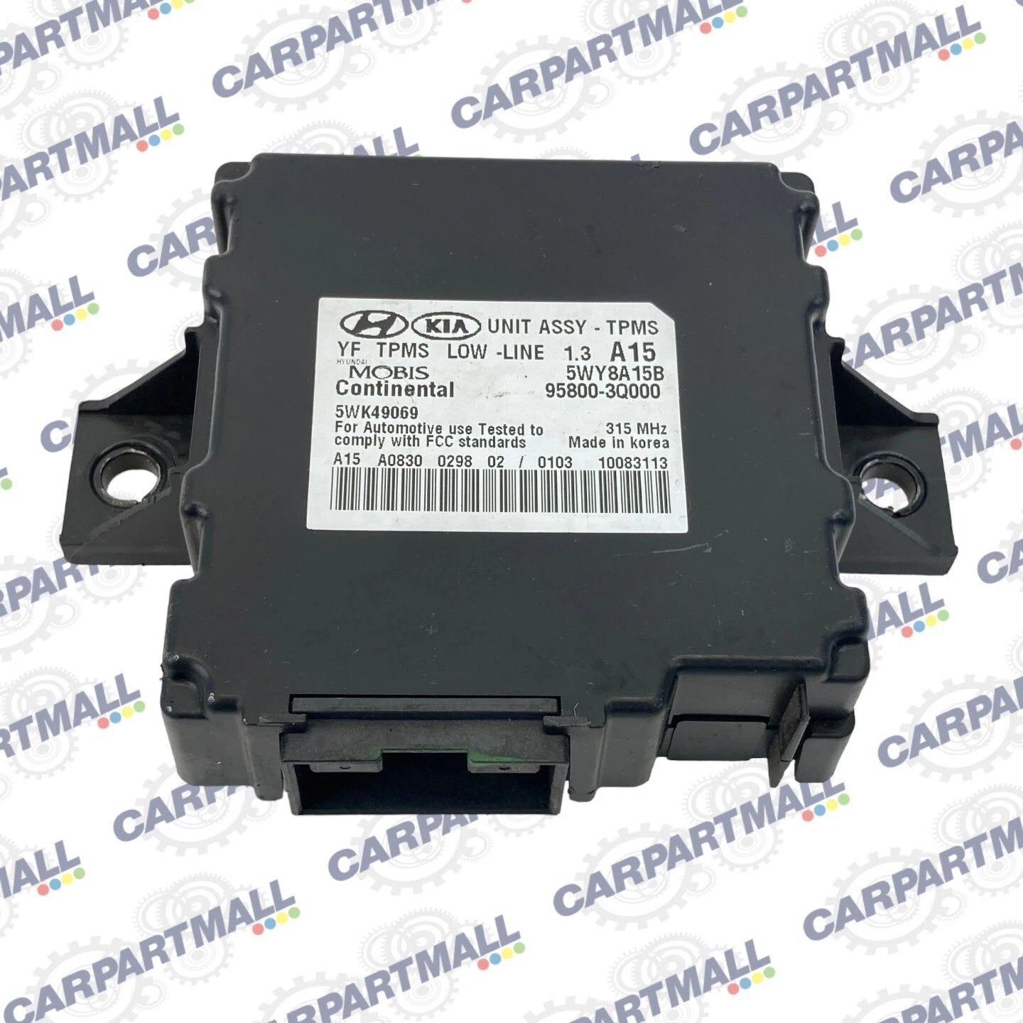 11-14 HYUNDAI SONATA TPMS TIRE PRESSURE MONITOR CONTROL MODULE 95800-3Q000 OEM