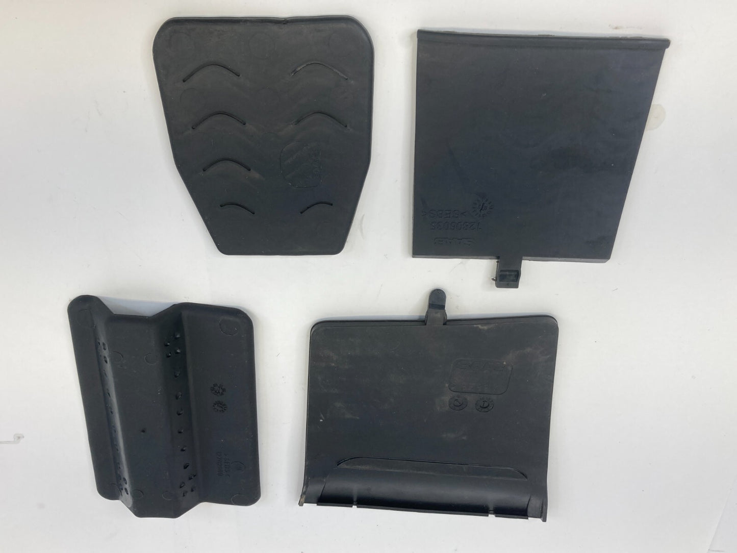 2003-2011 Saab 9-3 93 Sedan Center Console Rubber Mat Liner Set 12790314 OEM