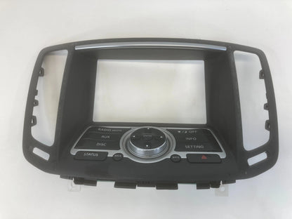 2007 2008 INFINITI G35 SEDAN RADIO FACEPLATE INFO DISPLAY CONTROL OEM 28395JK60B