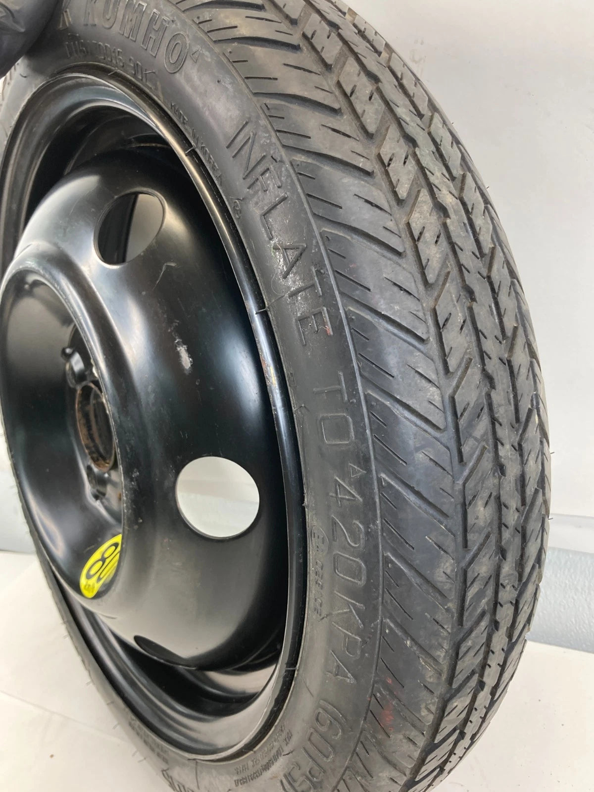 06-11 HYUNDAI ACCENT EMERGENCY SPARE TIRE WHEEL RIM COMPACT DONUT T115/70D15 R15