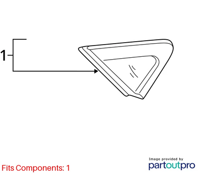 2011-2016 HYUNDAI ELANTRA REAR LEFT EXTERIOR APPLIQUE TRIM MOLDING 87810-3X000