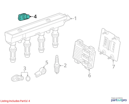 2011-2015 CHEVROLET CRUZE 1.4L L4 16V TURBO ENGINE CAMSHAFT POSITION SENSOR OEM