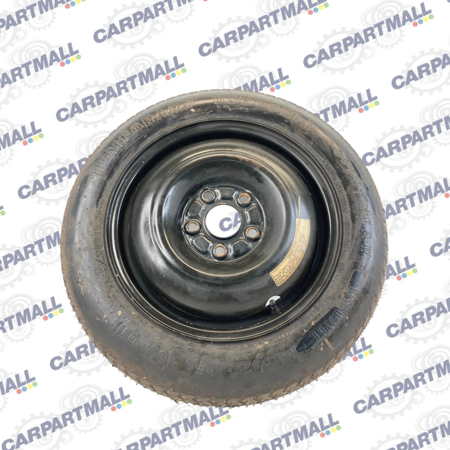 2003-2007 HONDA ACCORD SEDAN EMERGENCY INFLATABLE SPARE TIRE WHEEL 135/90D15 OEM