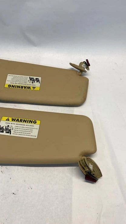 2004-2007 BMW 525I 530I FRONT LEFT RIGHT SUN VISOR SUNSHADE SHIELD PAIR SET OEM