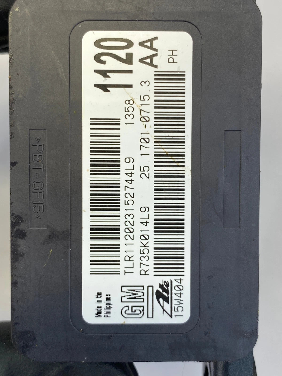 2010-2017 CHEVROLET EQUINOX YAW RATE STABILITY SENSOR FRONT OEM FACTORY 13581120