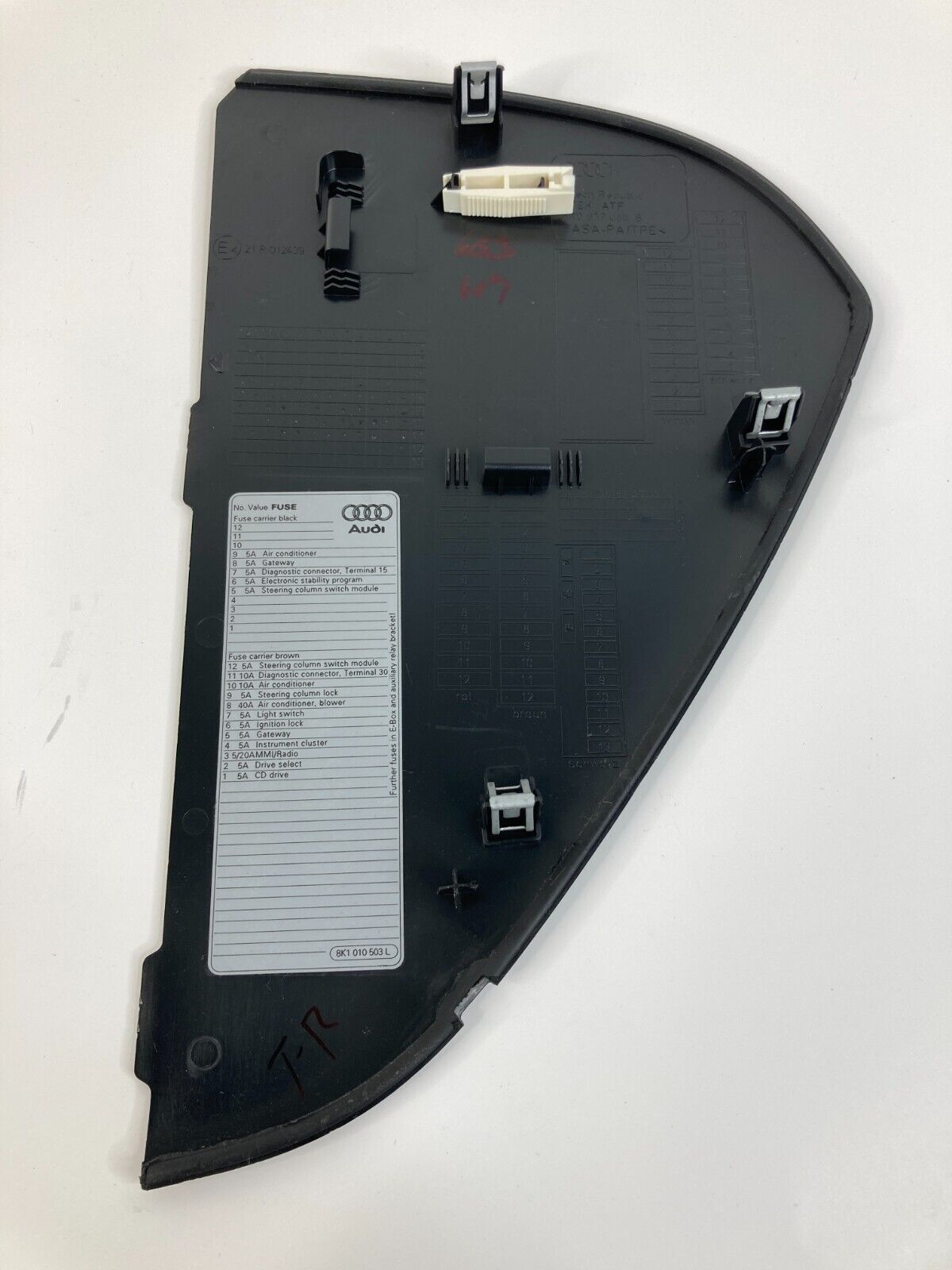 2012-2016 Audi A4 Quattro Dash Panel Right Side End Cap Cover 8K0-857-086-B OEM