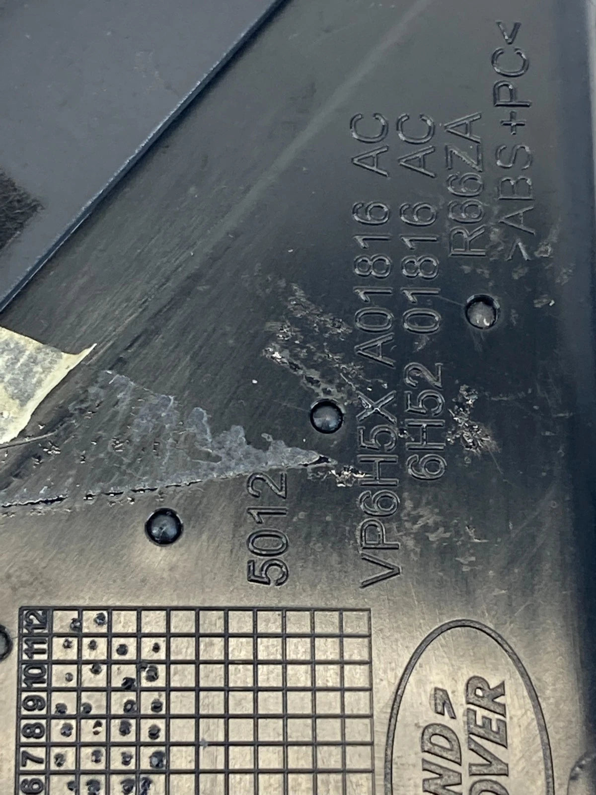 08-12 LAND ROVER LR2 DASH RIGHT SIDE OUTER A/C AIR VENT GRILLE 6H52-01816-AC OEM