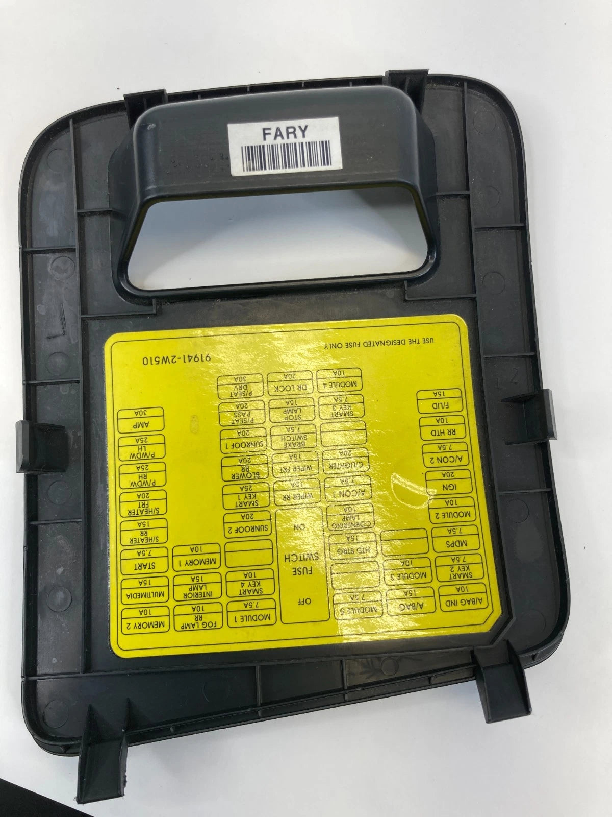 2013-2016 Hyundai Santa Fe Dash Lower Fuse Box Door Lid Trim Cover 91941-2W510