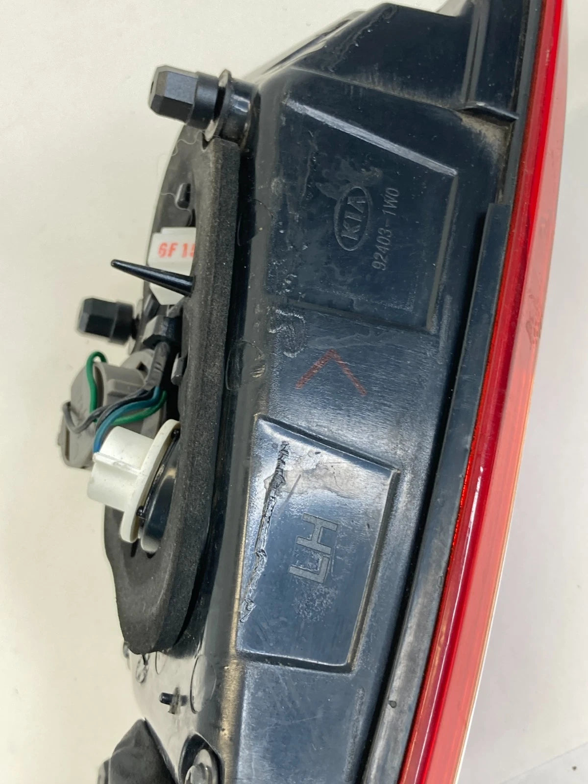 12-17 Kia Rio Sedan Left Driver Inner Trunk Lid Tail Light Taillight 924031W0