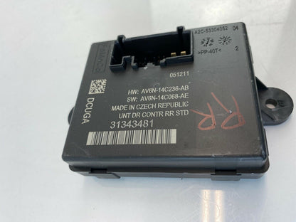 2011 2012 2013 Volvo S60 Rear Right Side Door Control Module Unit 31343481 OEM