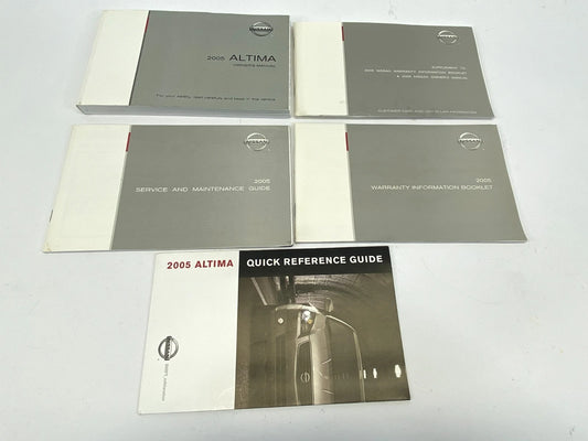 2005 NISSAN ALTIMA OWNER'S MANUAL & WARRANTY INFORMATION GUIDE BOOK W/ CASE OEM