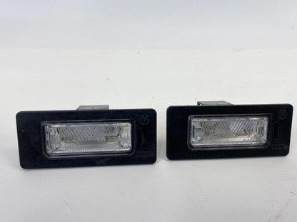2009-2012 AUDI A4 QUATTRO REAR TRUNK LID LICENSE PLATE LIGHT LAMP SET PAIR OEM