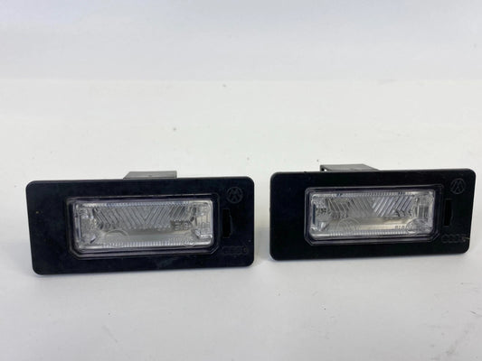 2009-2012 AUDI A4 QUATTRO REAR TRUNK LID LICENSE PLATE LIGHT LAMP SET PAIR OEM