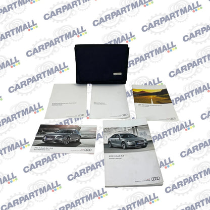 2012 AUDI A4 QUATTRO OWNERS MANUAL QUICK REFERENCE WARRANTY GUIDE SET W/ CASE