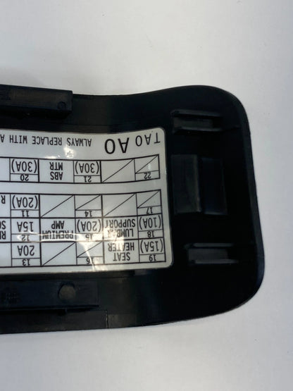 08-12 HONDA ACCORD LOWER DASH INTERIOR FUSE BOX FUSEBOX DOOR COVER 83112TA0A010
