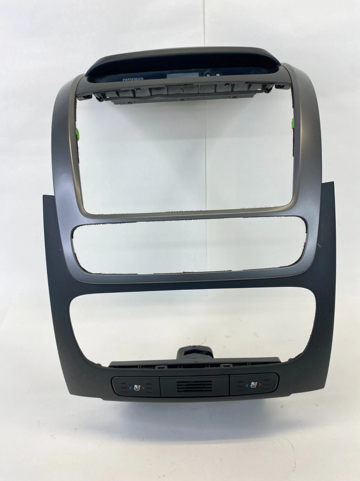 20014 2015 KIA SORENTO CENTER DASH RADIO & CLIMATE CONTROL TRIM BEZEL W/ CLOCK