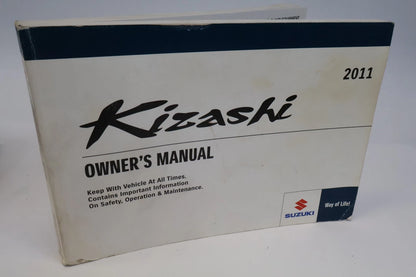 2011 SUZUKI KIZASHI OWNERS MANUAL WARRANTY MAINTENANCE INFORMATION SET W/ CASE
