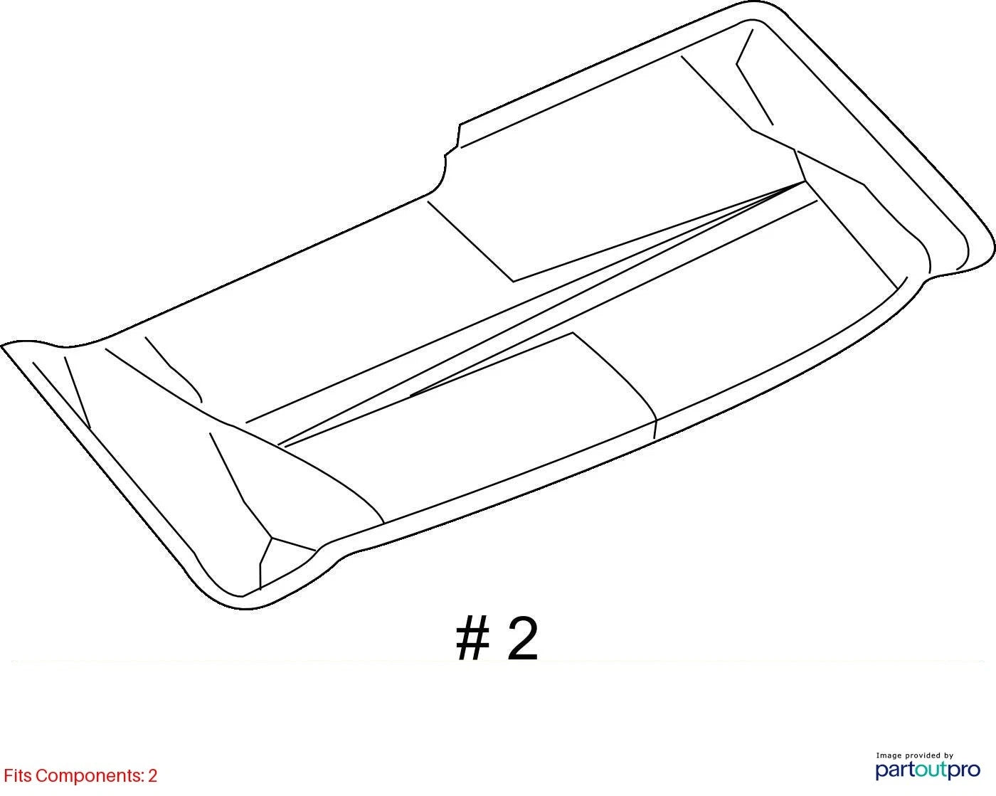 2011-2022 DODGE DURANGO REAR TRUNK STORAGE LINER INSERT MAT COVER 68081887AB OEM